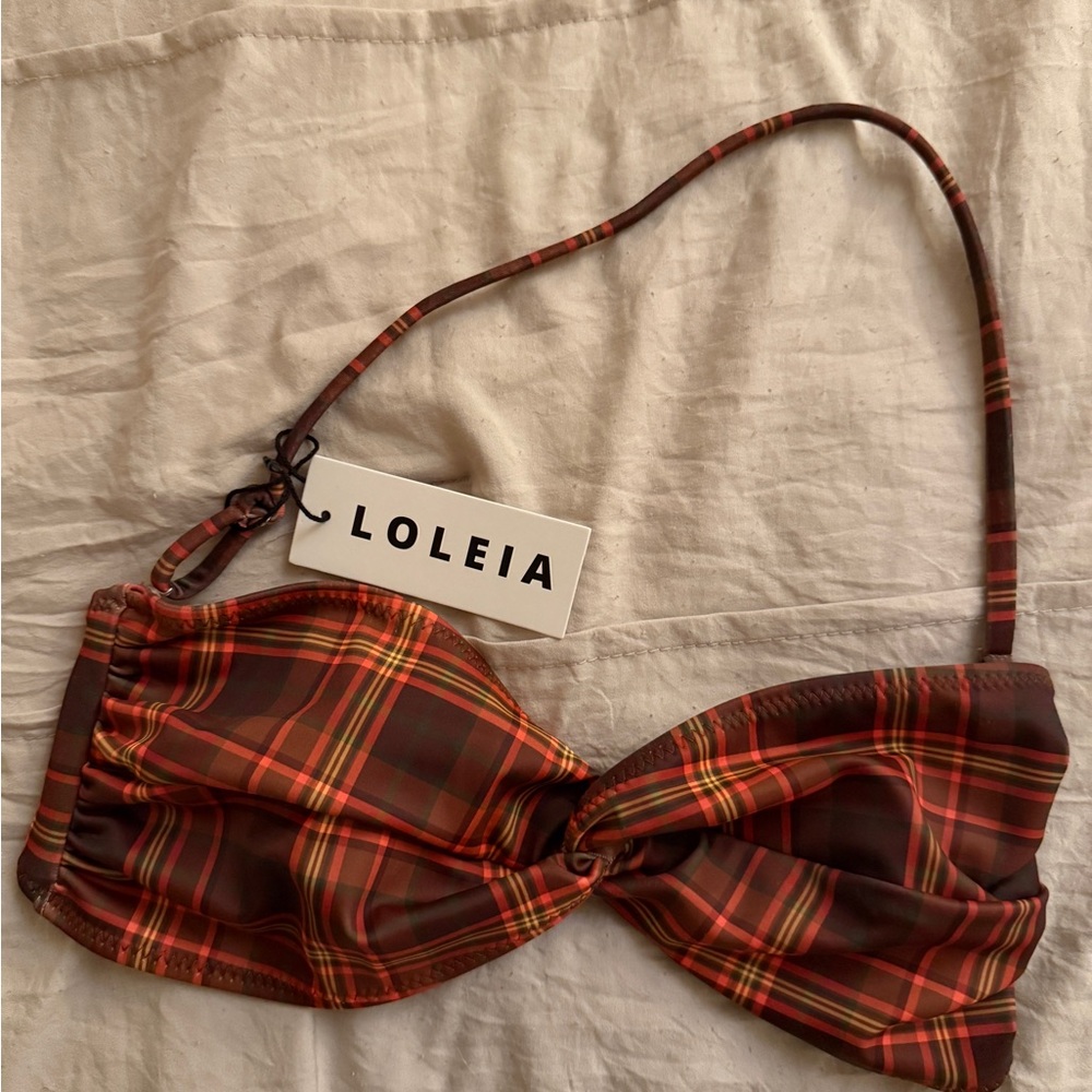 Loleia Plaid Autumn in the Hills Bandeau Top